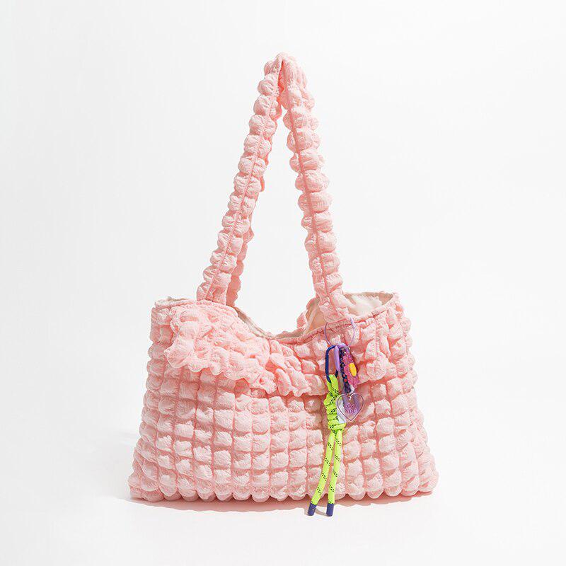 Soft Girl Popcorn Keychain Handbag