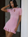 Soft Girl Ribbed Mini Dress