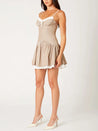 Soft Girl Striped Mini Dress
