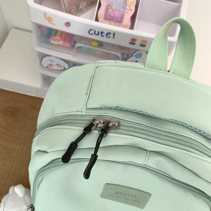 Soft Girl Waterproof School Backpack - Litlookz Studio