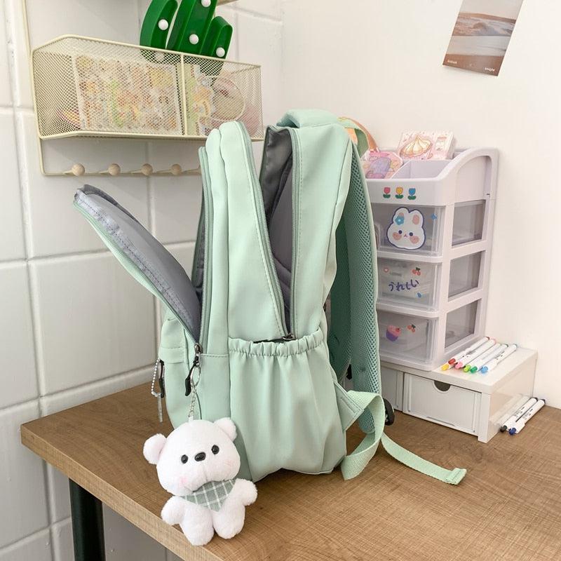 Soft Girl Waterproof School Backpack