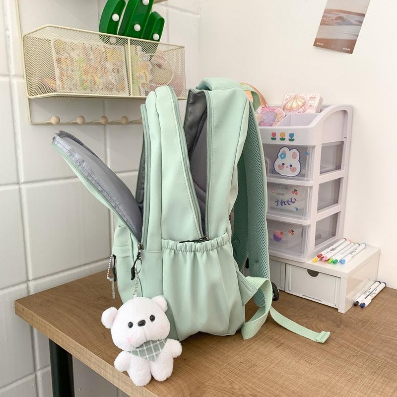 Soft Girl Waterproof School Backpack - Litlookz Studio