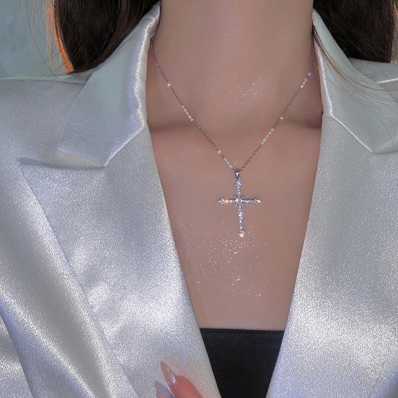 Sparkle Cross Necklace