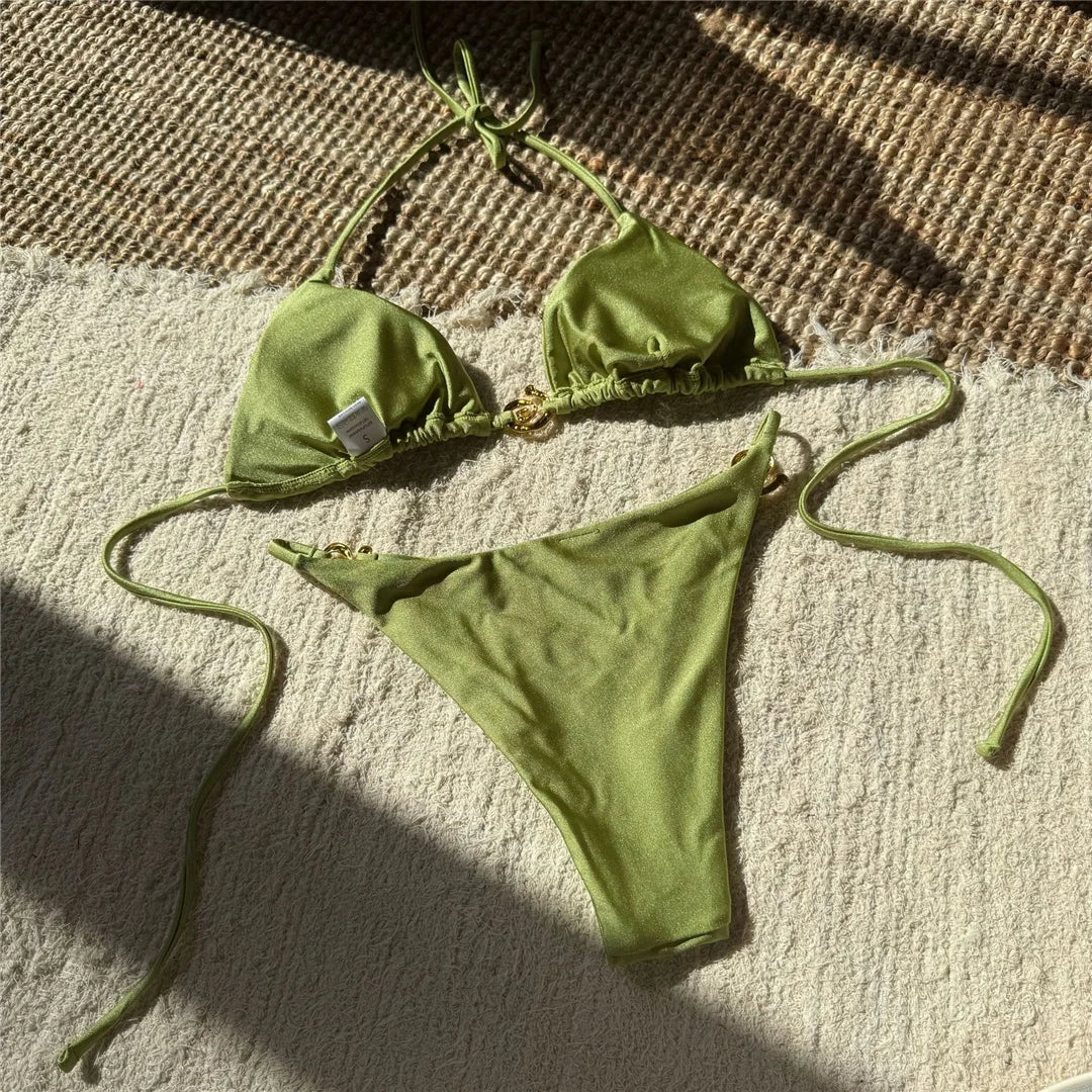 Spiral Detail Bikini Set