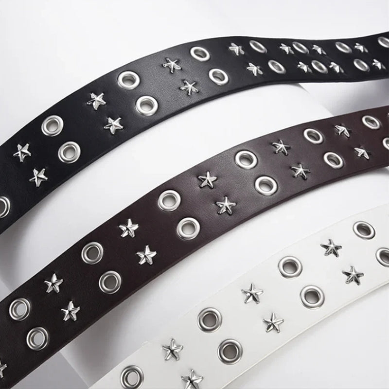 Star Studded Belt with Chain - Litlookz Studio