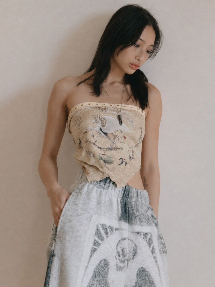 Storybook Scarf Top