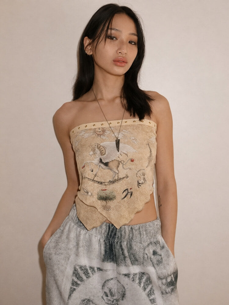 Storybook Scarf Top