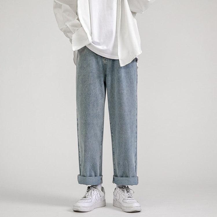 Straight Leg Mid Rise Baggy Jeans