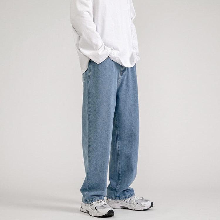 Straight Leg Mid Rise Baggy Jeans