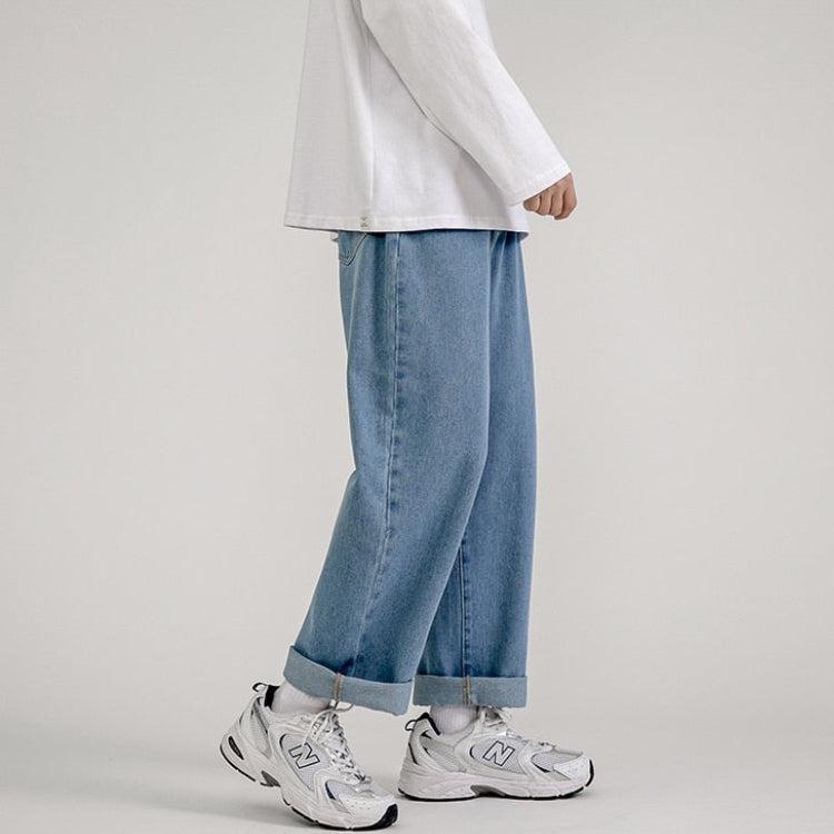 Straight Leg Mid Rise Baggy Jeans