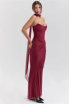 Strapless Corset Top & Maxi Skirt Two Piece Set