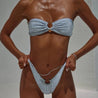 Strapless Pierced Bikini Set