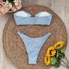 Strapless Pierced Bikini Set