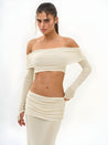 Strapless Top & Maxi Skirt Two Piece Set