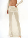 Strapless Top & Maxi Skirt Two Piece Set