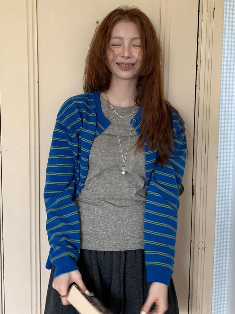 Striped Cardigan