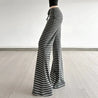 Striped Flare Sweatpants