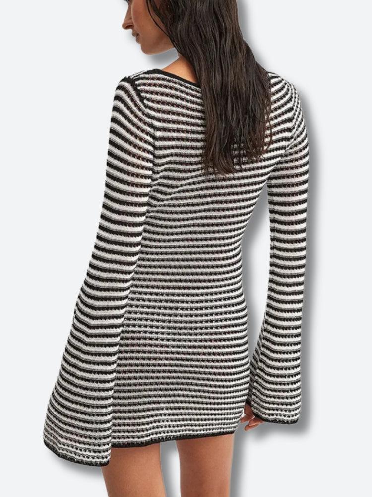 Striped Mini Dress - Litlookz Studio Striped Mini Dress - Litlookz Studio