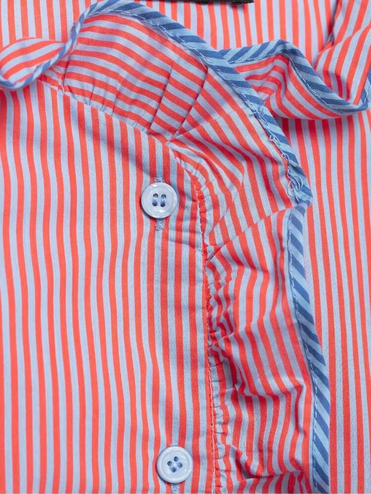 Striped Ruffle Blouse