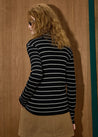Striped Turtleneck Top
