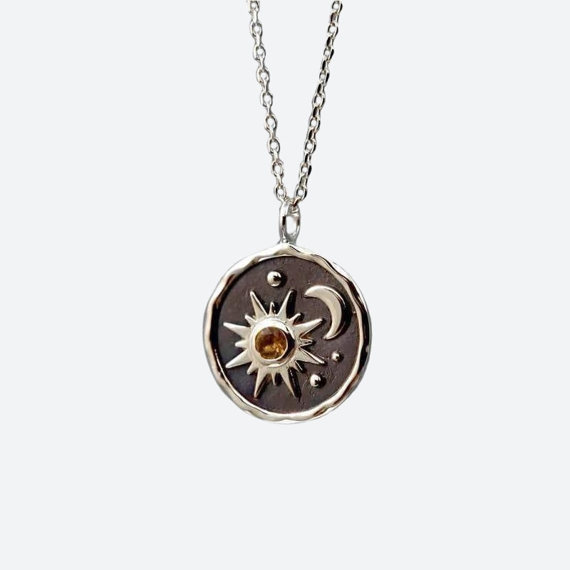 Sun Moon Charm Necklace
