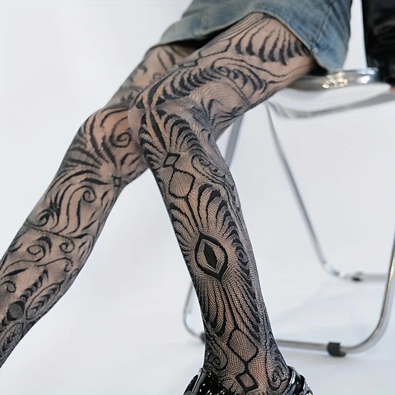 Swirl Sheer Tights