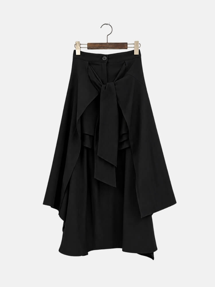 Tie Waist Midi Skirt