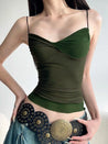 Twisted Bust Mesh Top