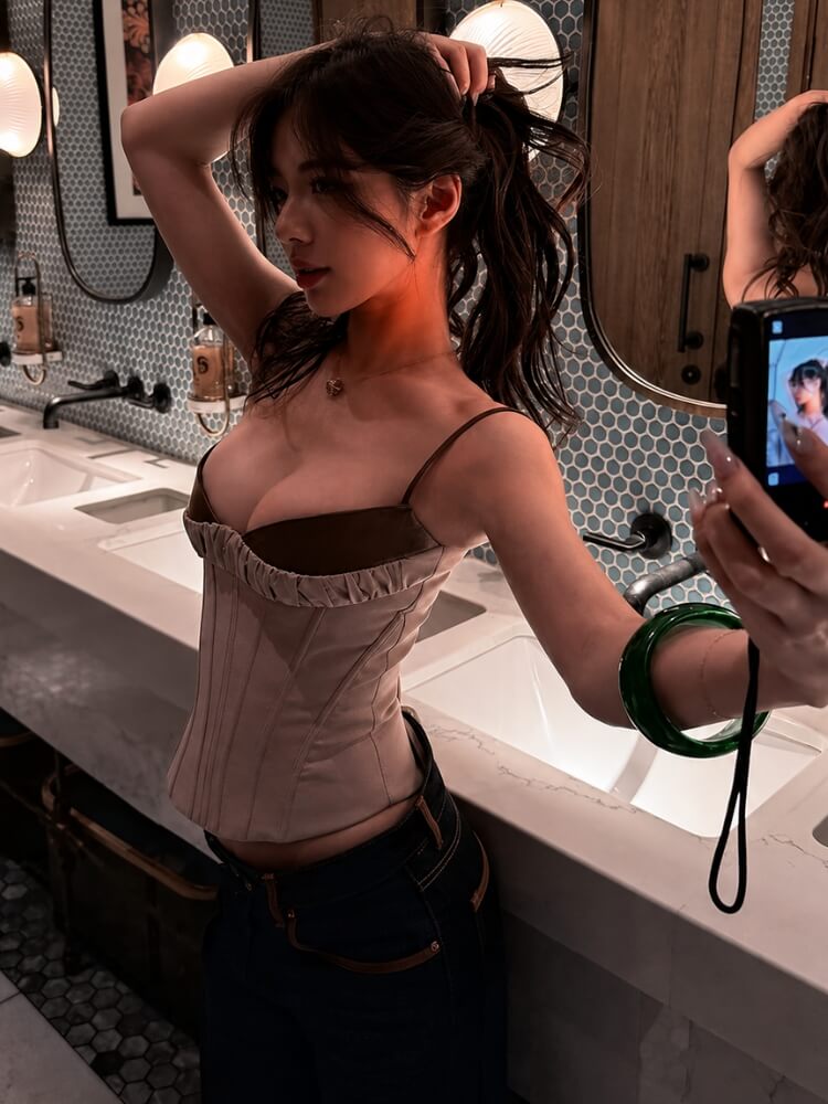 Two Toned Corset Top