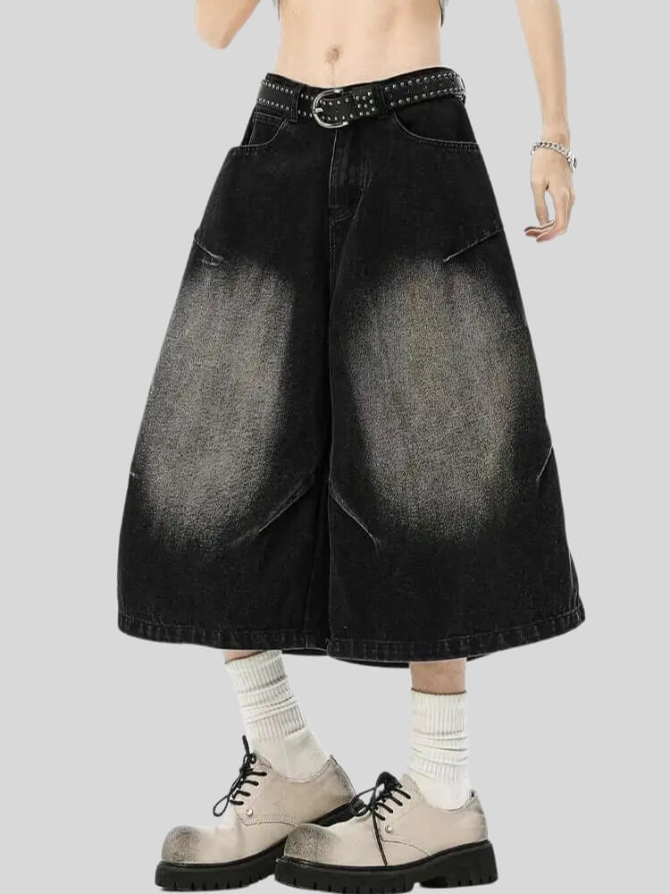 Ultra-Wide Denim Jorts