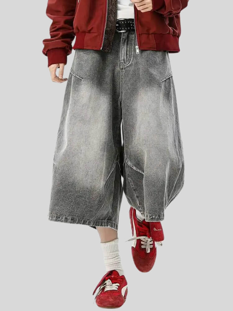 Ultra-Wide Denim Jorts
