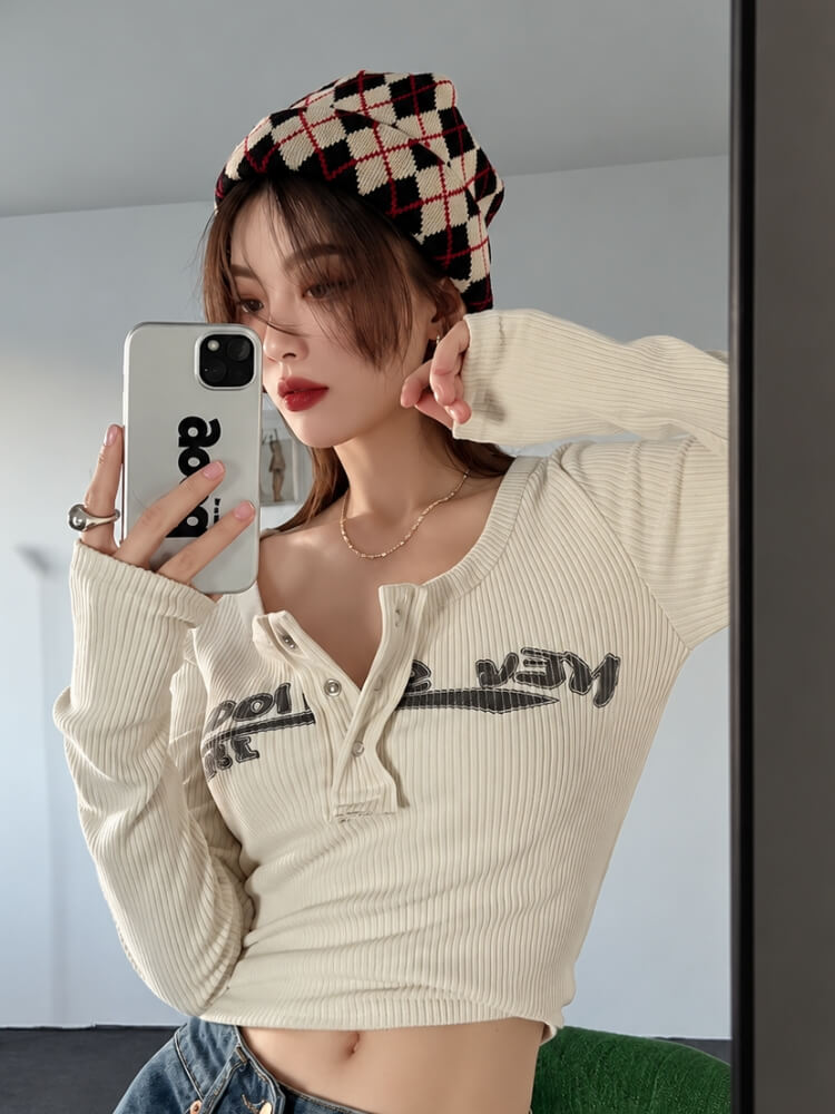 Varsity Henley Top