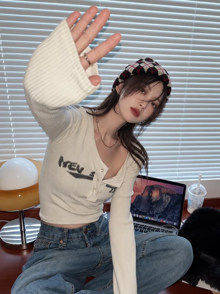 Varsity Henley Top