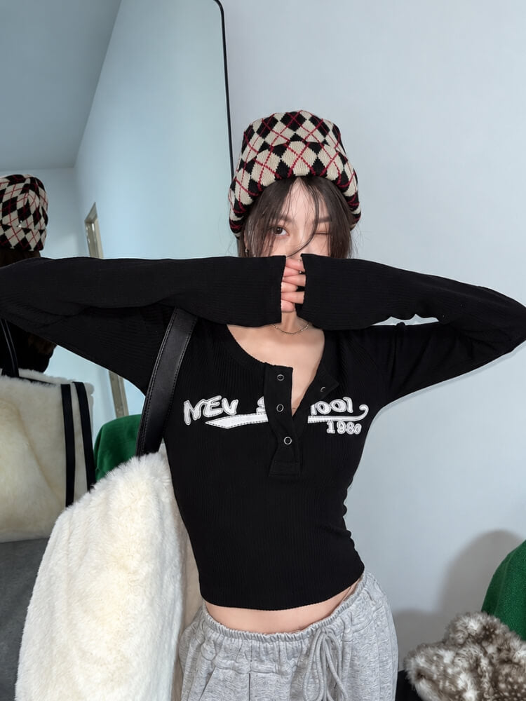 Varsity Henley Top