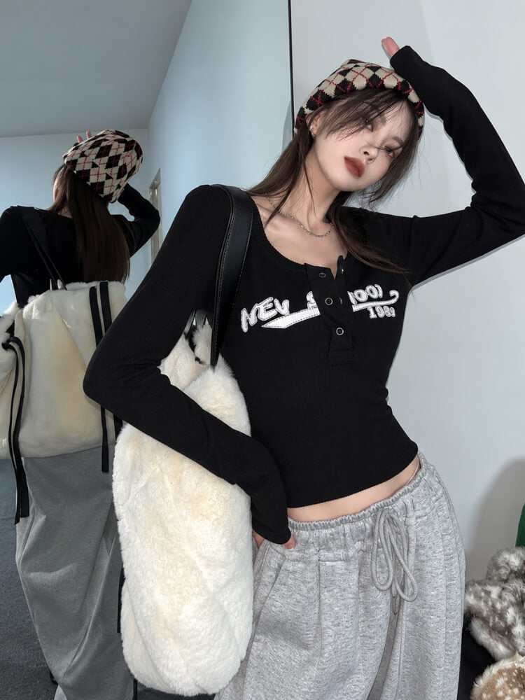 Varsity Henley Top