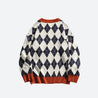 Vintage Argyle Knitted Sweater