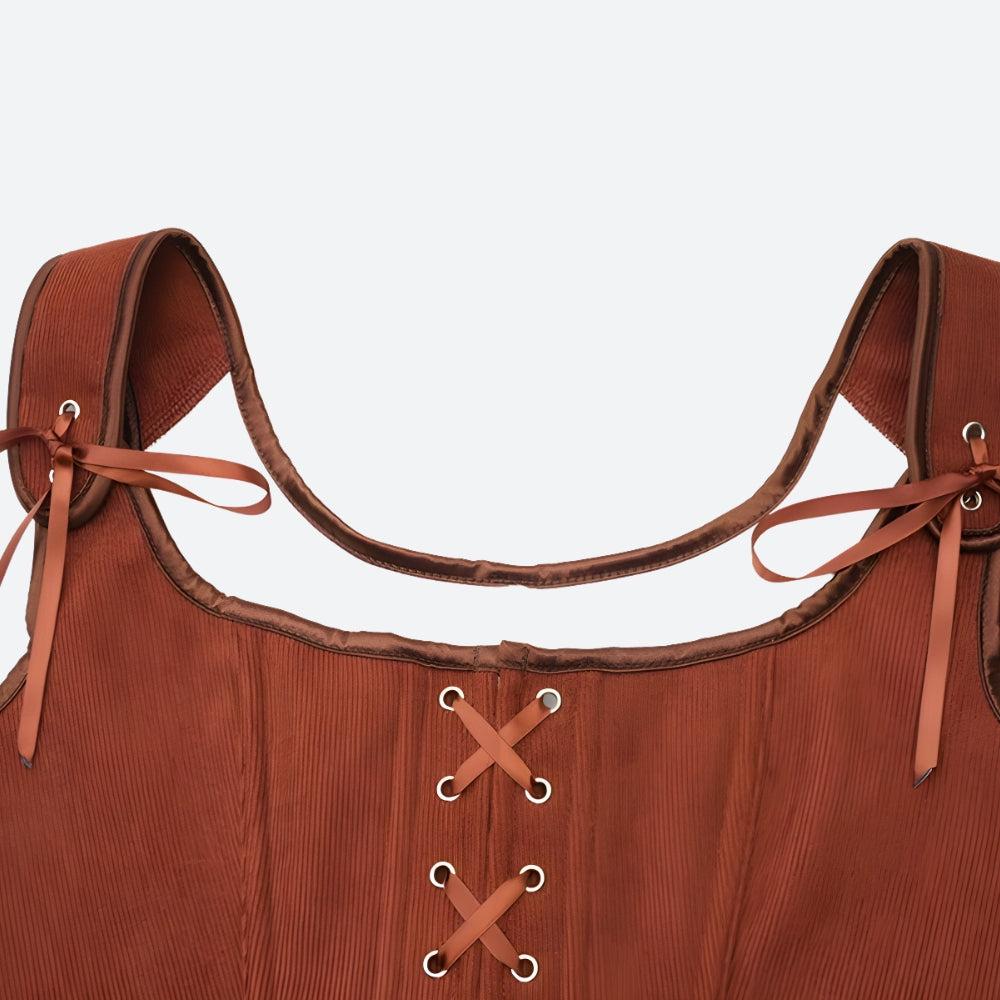 Corduroy Bra Top main image 1