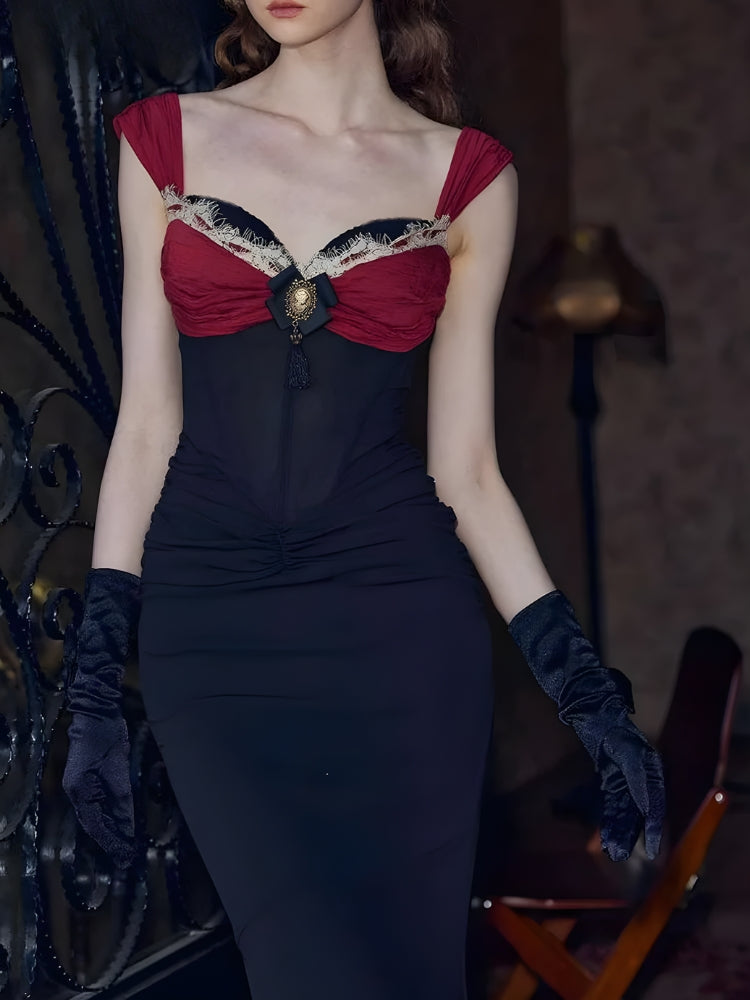 Vintage Corset Bodycon Maxi Dress - Litlookz Studio Vintage Corset Bodycon Maxi Dress - Litlookz Studio