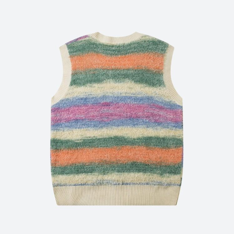 Vintage Multicolored Yarn Plush Sweater Vest - Litlookz Studio