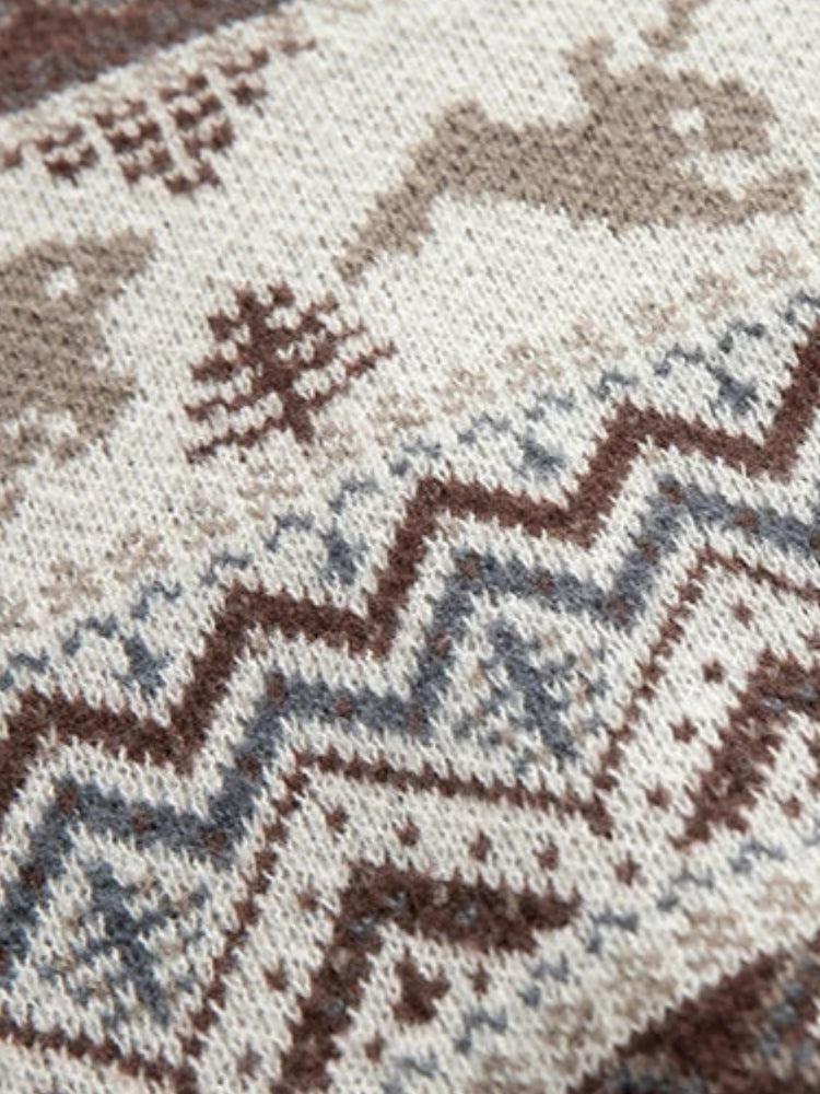 Vintage Rabbits Knitted Sweater - Litlookz Studio