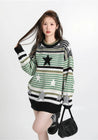 Vintage Star Printed Knit Sweater
