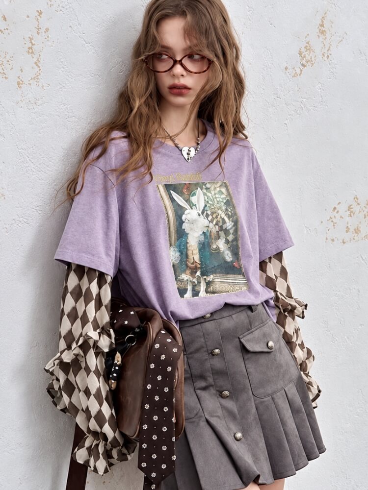 Vinyl Rabbit Layered Tee