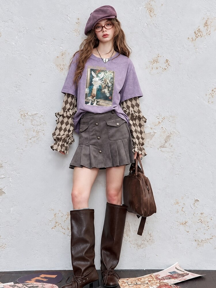 Vinyl Rabbit Layered Tee