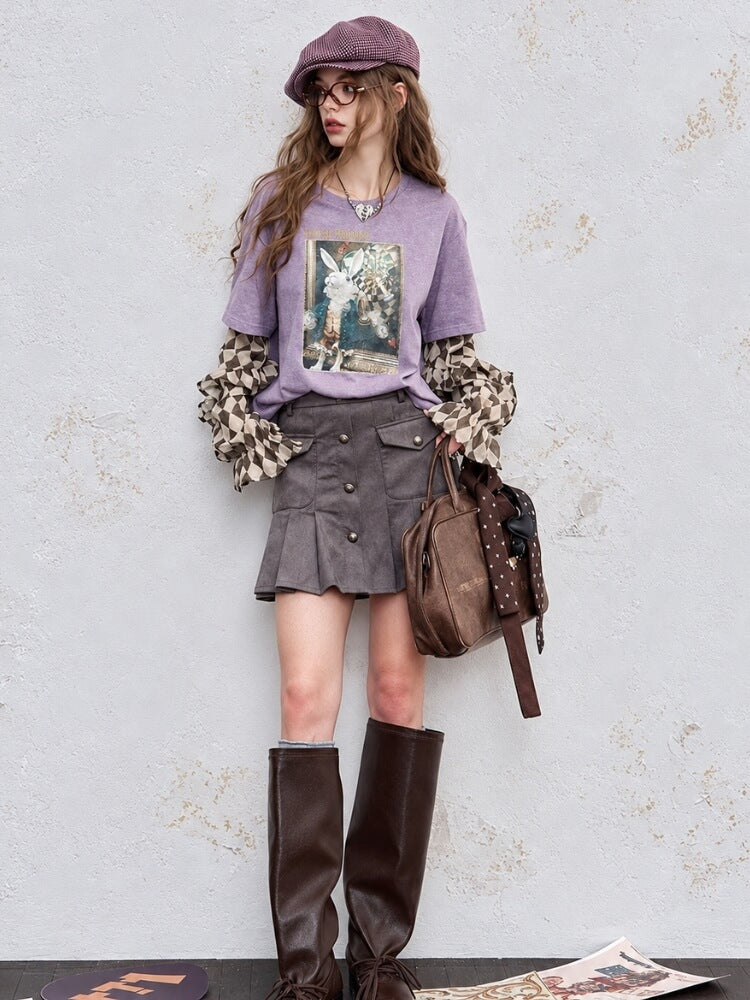 Vinyl Rabbit Layered Tee