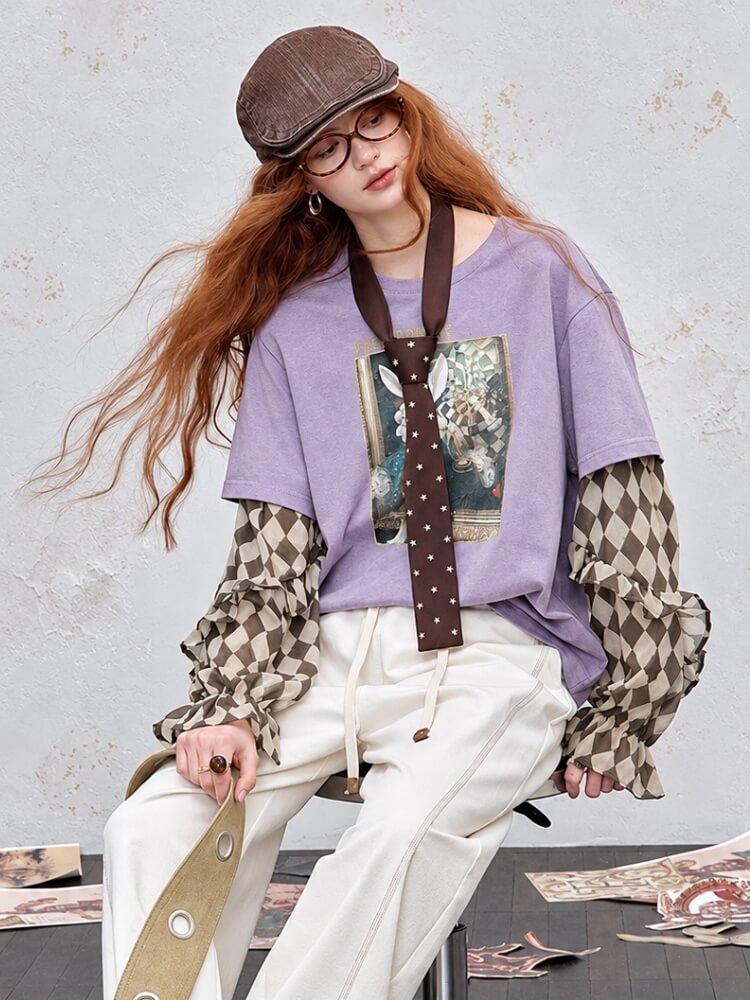 Vinyl Rabbit Layered Tee