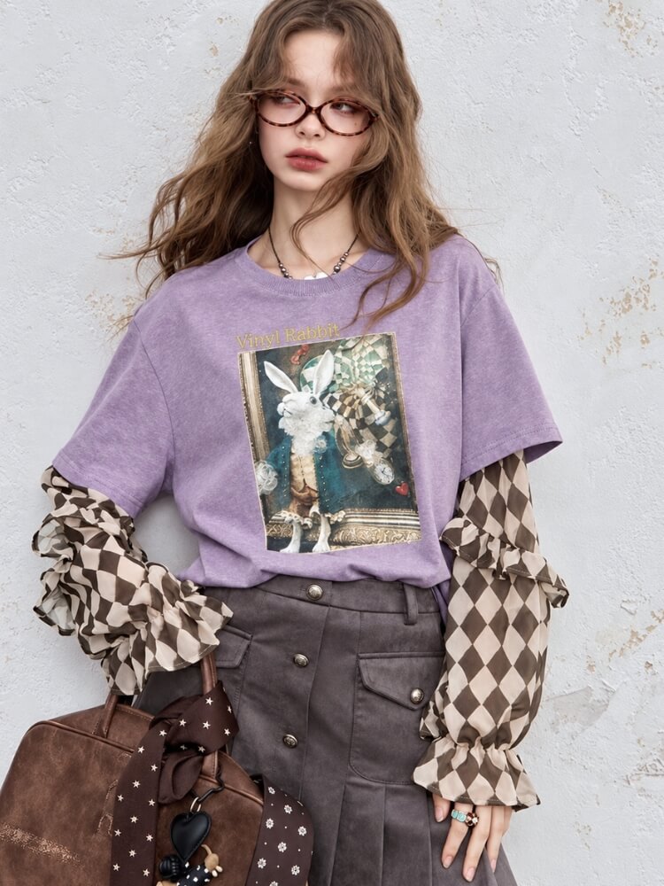 Vinyl Rabbit Layered Tee