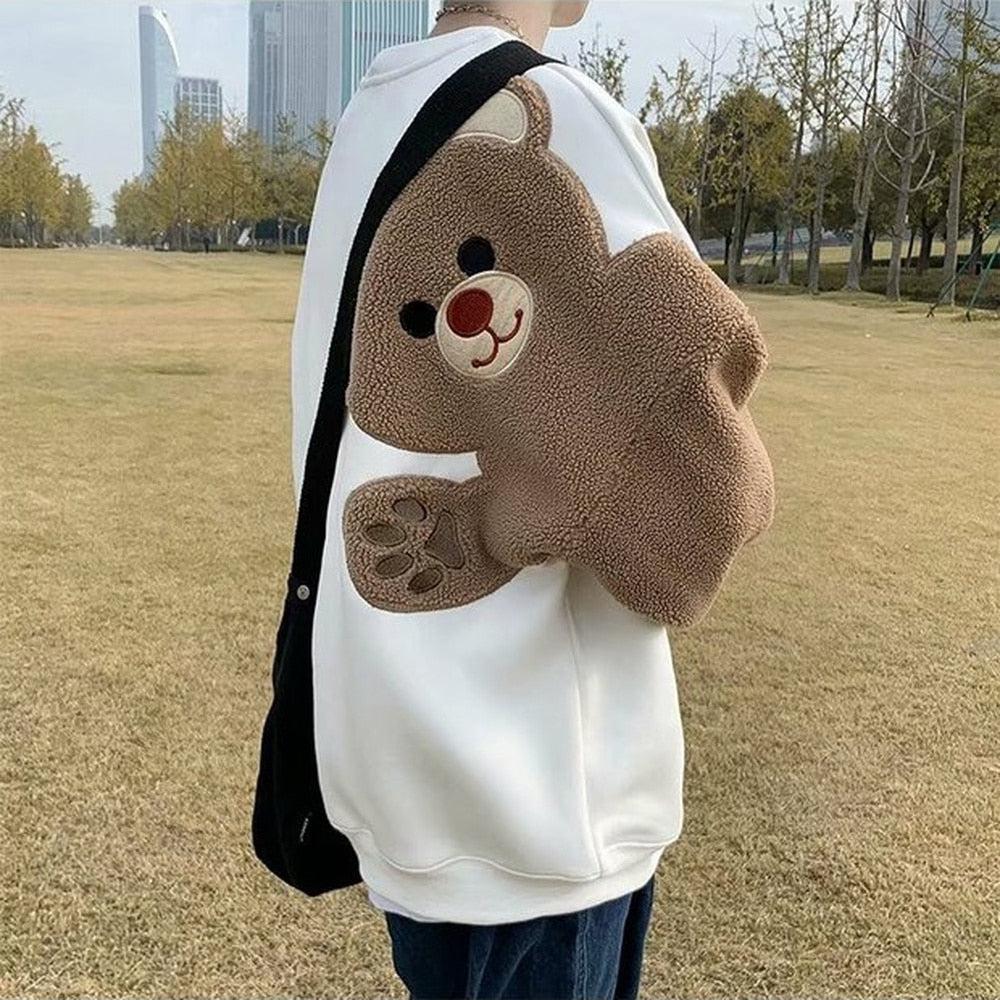 Weirdcore Bear Sleeve Sweatshirt