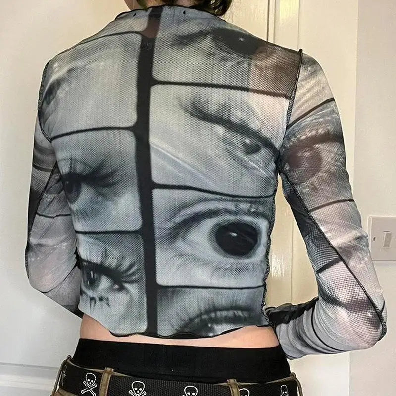 Weirdcore Eyes Top