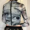 Weirdcore Eyes Top