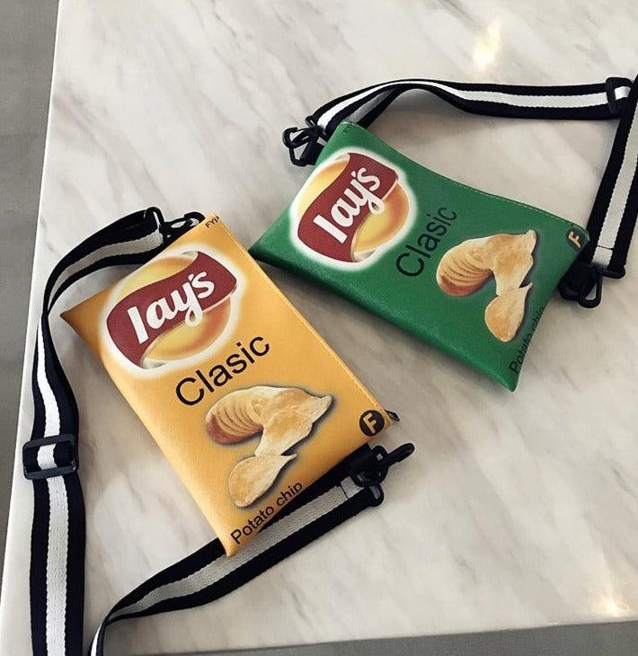 Weirdcore Lays Chips Crossbody Bag